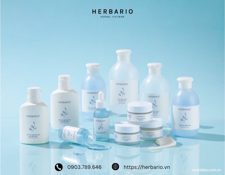 Sản phẩm Herbario thuộc top 7 thương hiệu mỹ phẩm thuần chay uy tín tại Việt nam