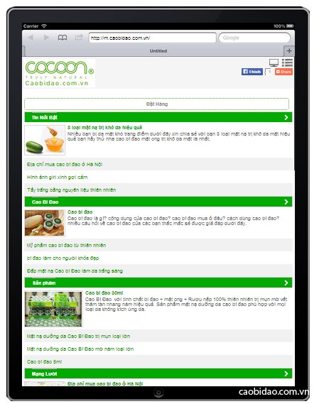 cao bí đao chạy trên IPAD cao bí đao chạy trên IPAD