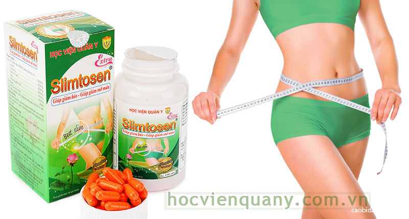 Viên nang giảm cân Slimtosen Extra giảm cẩn của Học viện Quân y Viên nang giảm cân Slimtosen Extra giảm cẩn của Học viện Quân y
