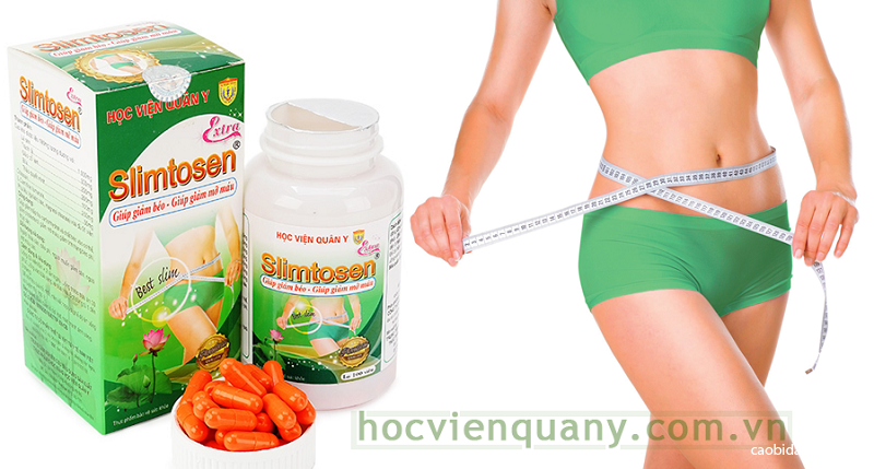 Viên nang giảm cân Slimtosen Extra giảm cẩn của Học viện Quân y