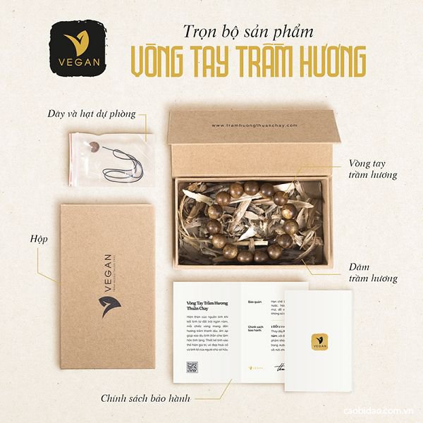 vòng trầm hương vegan vong tram huong Vegan
