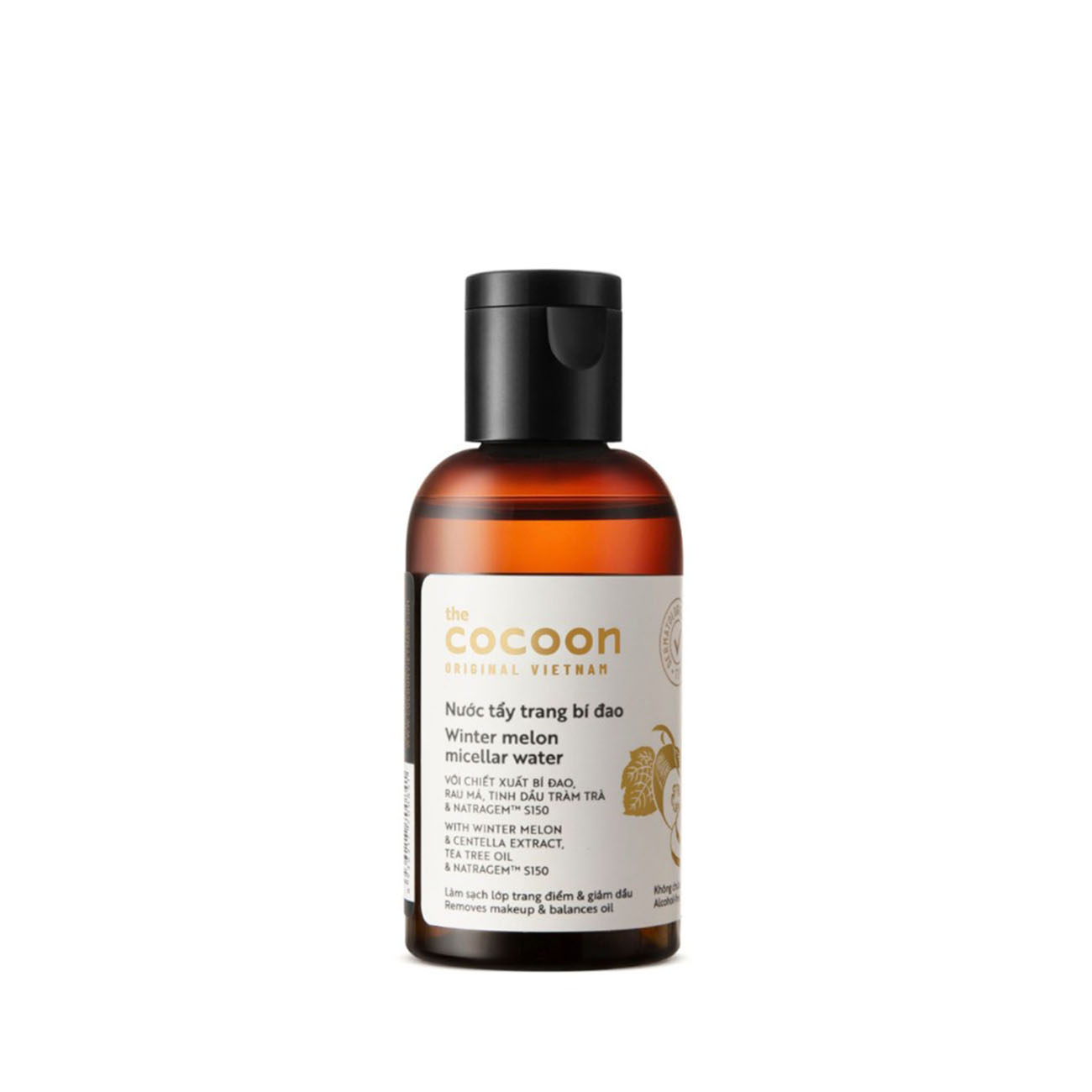 Nước tẩy trang bí đao 50ml thuần chay giúp làm sạch và hỗ trợ kiềm dầu